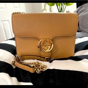 Gucci Dollar Calfskin leather Interlocking G.